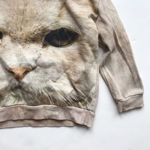 Popupshop cat face sweatshirt EUC 2-3Y - Picture 3 of 5